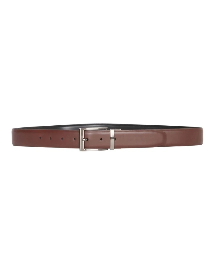 Pin Buckle Belt in Mahogany/Black