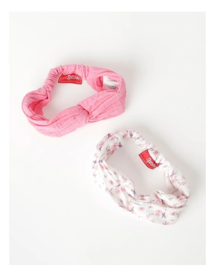 Baby Headband 2 Pack In Little Purple