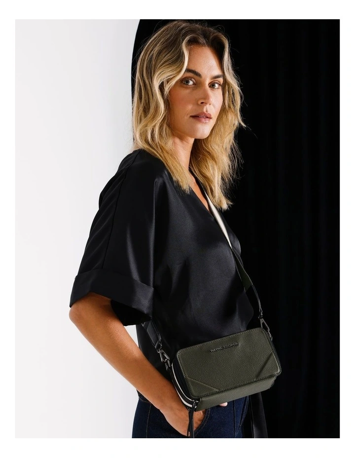 Courtnie Crossbody Bag in Khaki/Stone