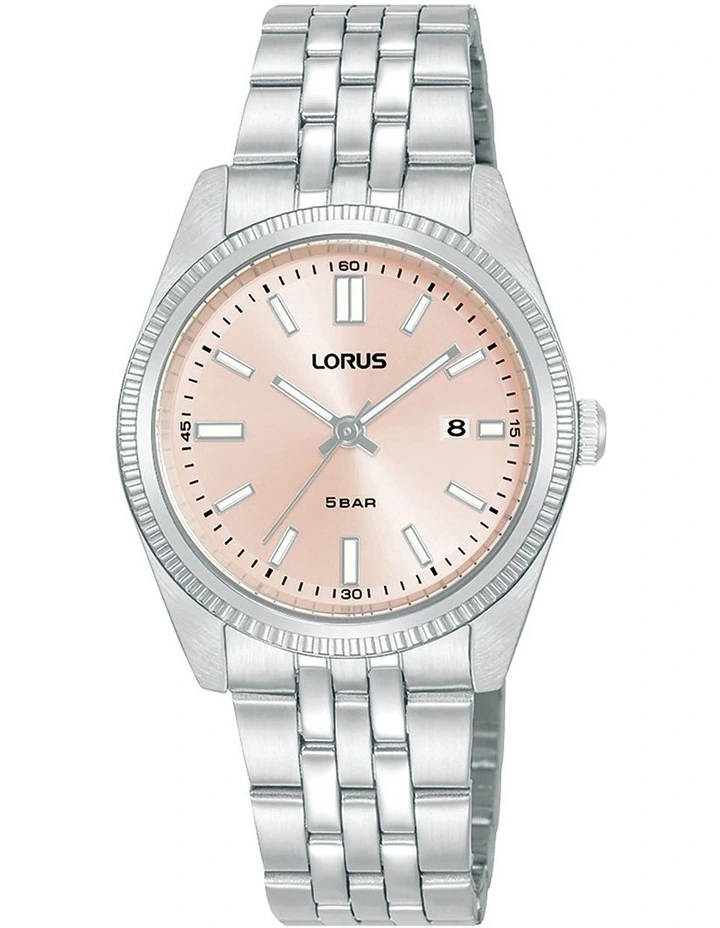 Stainless Steel Case Watch in Silver
