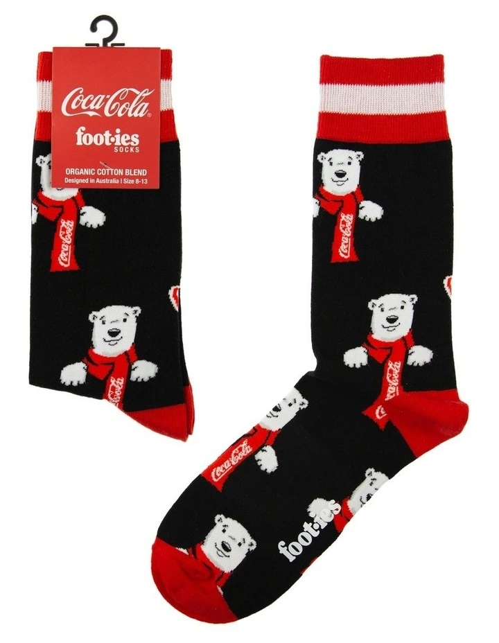 Polar Bear Organic Socks in Black