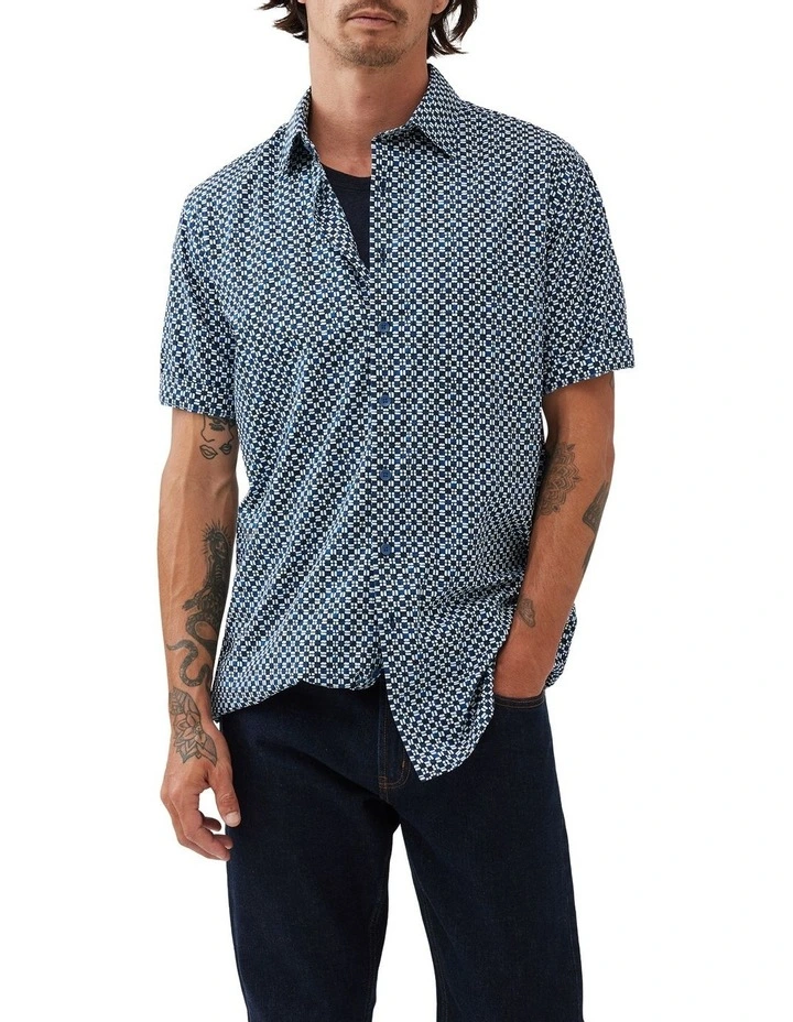 Yates Point Shirt in Indigo