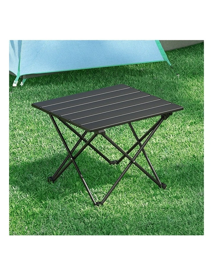 Folding Camping Table Roll Up Outdoor Picnic BBQ Aluminium Desk 40cm
