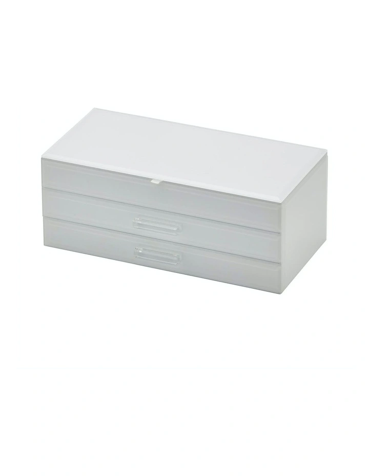 Gabriella White Large Jewellery Box