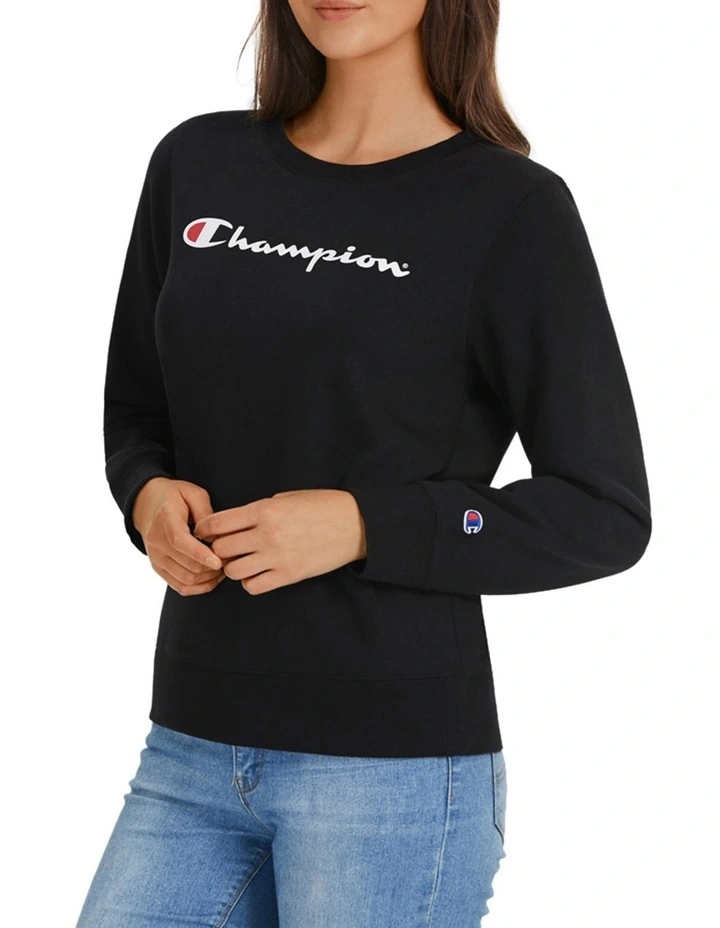 Script Crew Sweatshirt Oxford Heather