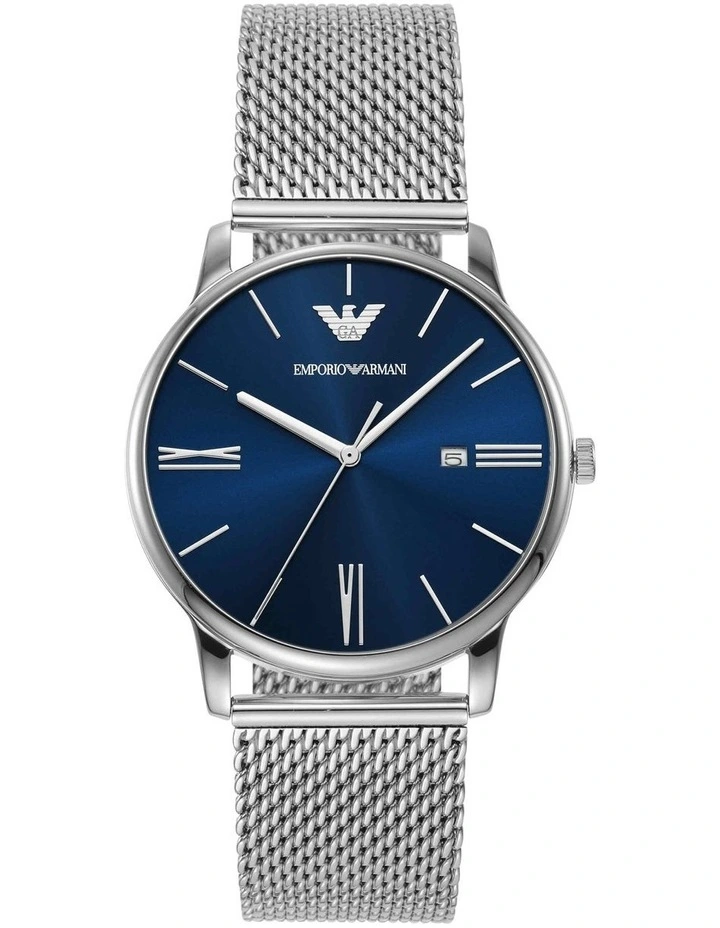 Stainless Steel AR11571 Analogue Watch in Silver