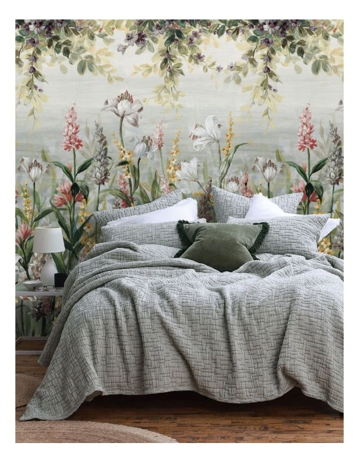 Livie European Pillowcase in Moss