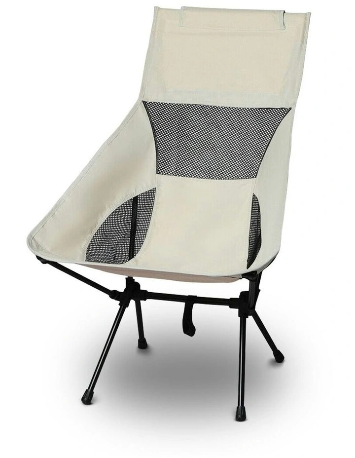 Outdoor Folding Portable Camping Chair in Beige