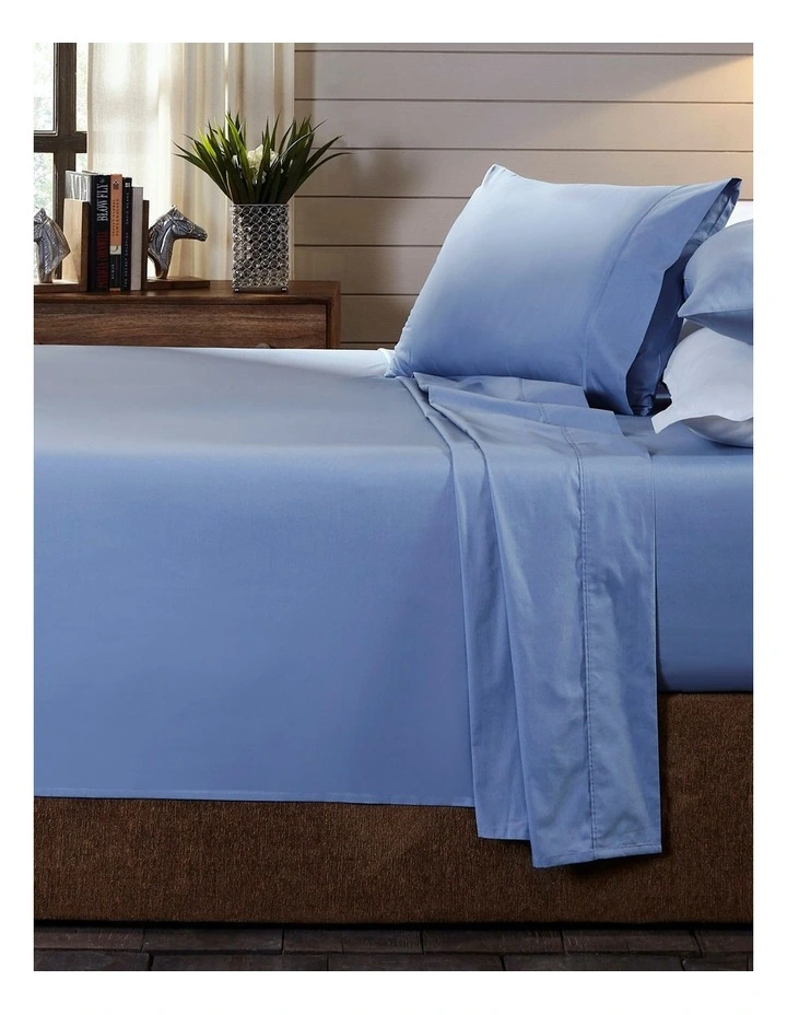 100% Pure Organic Cotton 4 Piece Sheet Set in Indigo