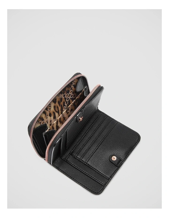 Serenity Medium Wallet in Black Rose Gold