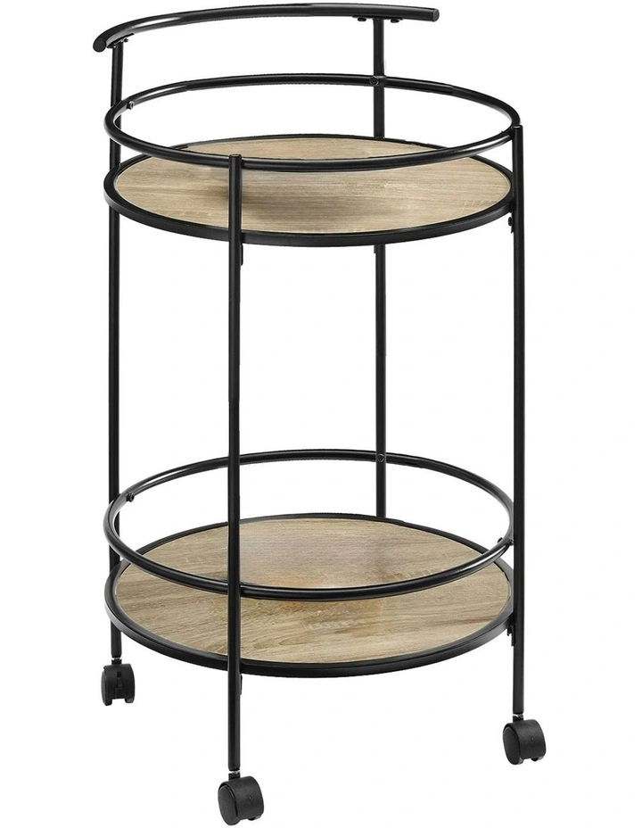 Reno Mini Bar Cart Caddy in Grey Oak