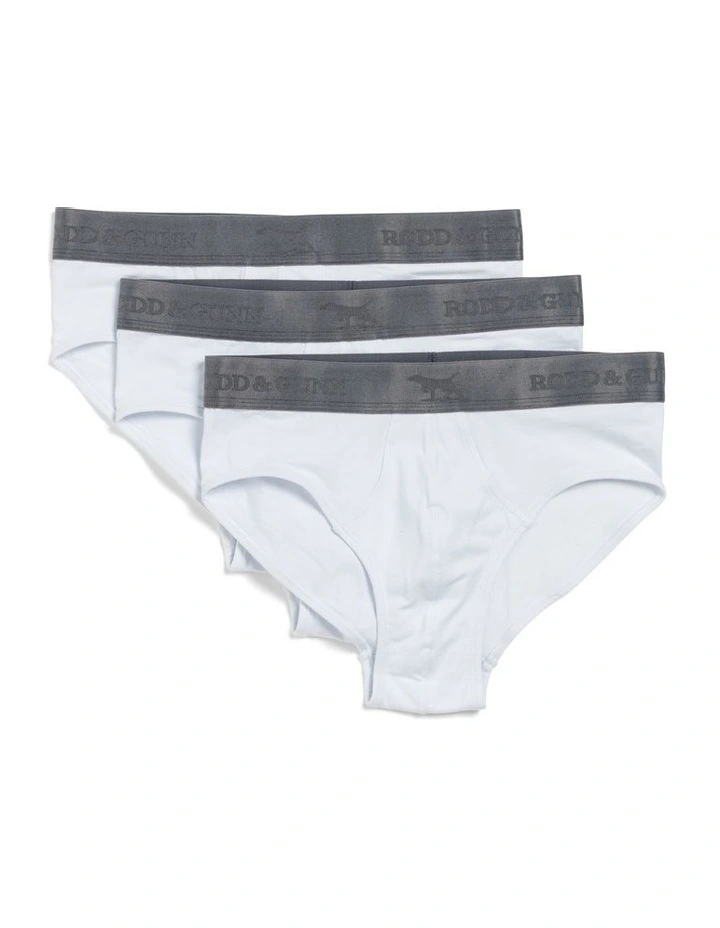 Gunn Shy Brief in White