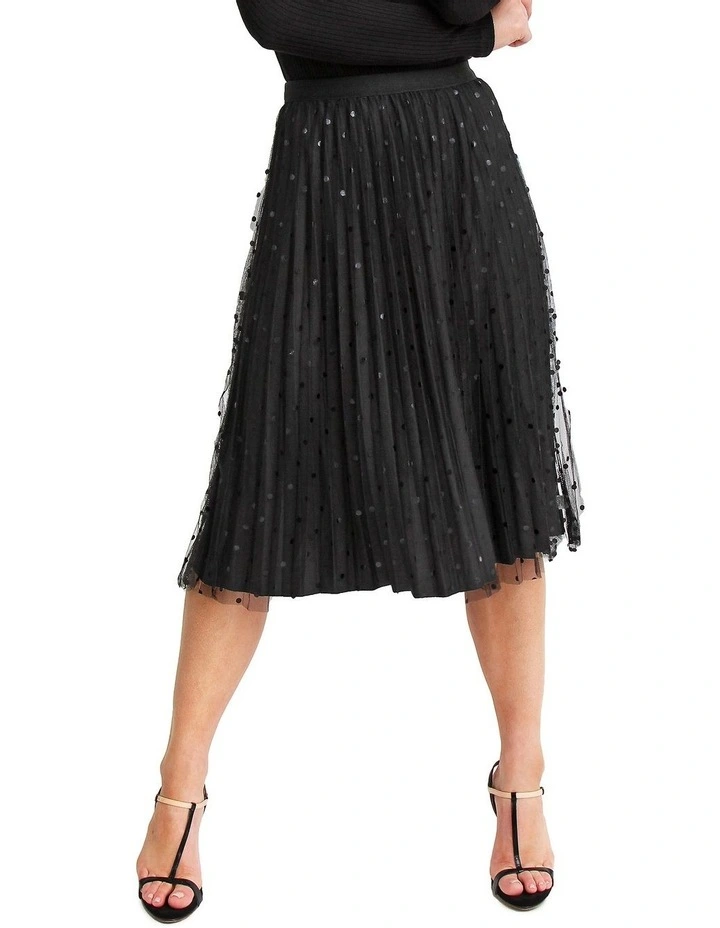 Mixed Feelings Black Reversible Skirt