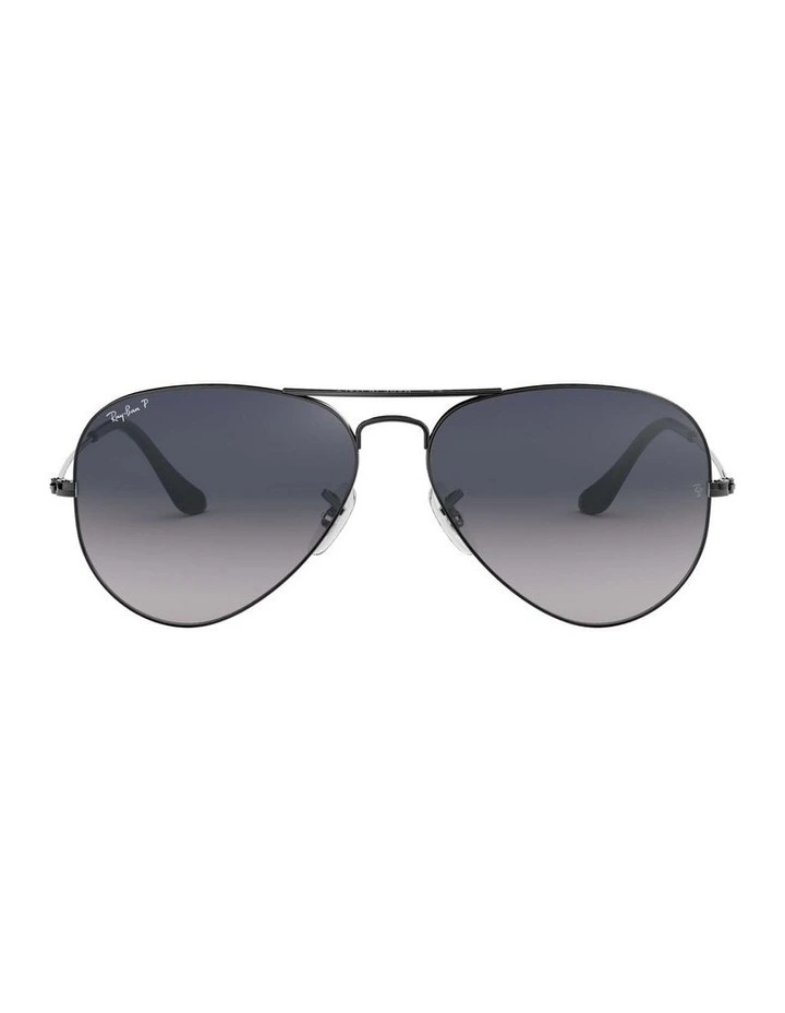 Aviator Gradient Grey RB3025 Polarised Sunglasses