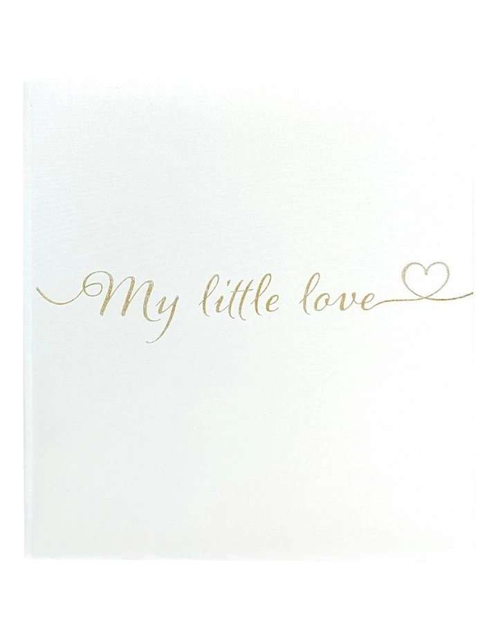 My Little Love Photo Album 80 Pages Drymount in White
