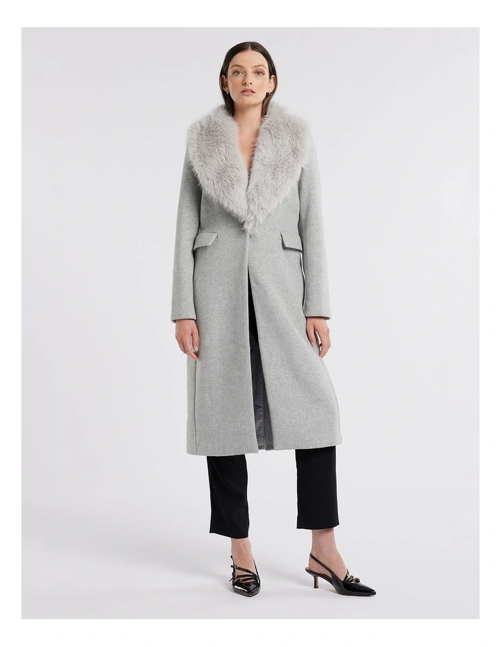 Oracle Longline Coat in Grey