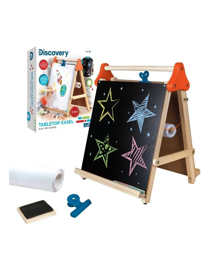 Easel 3-in-1 Art Center Tabletop Toy in Multi