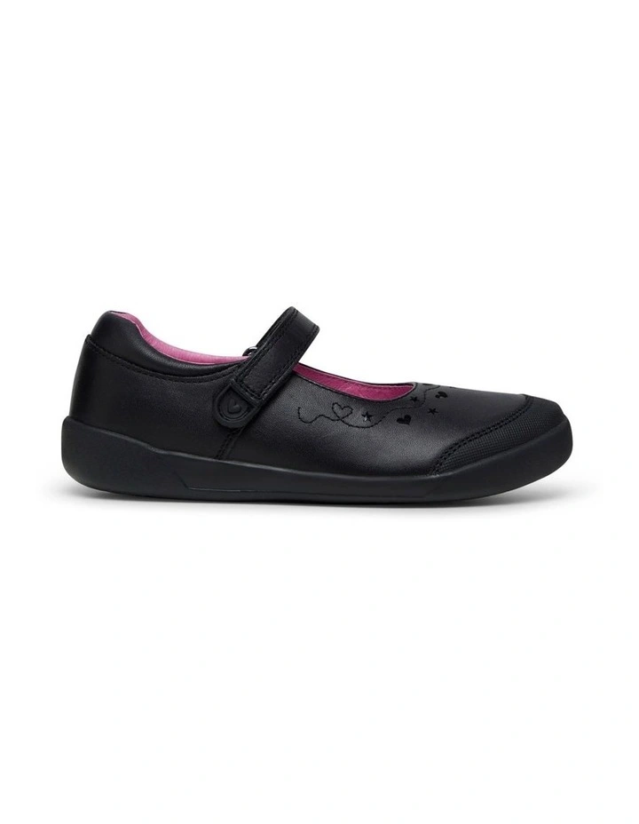 Cloud Castle Blair School Shoes in Black