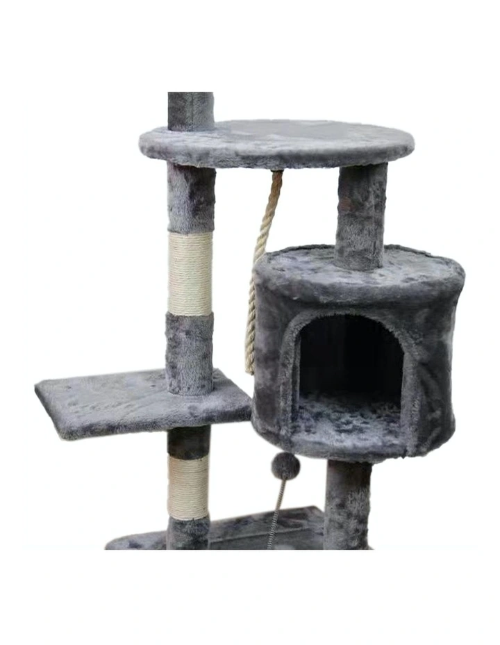 Cat Tree Scratching Post 110cm Silver Grey
