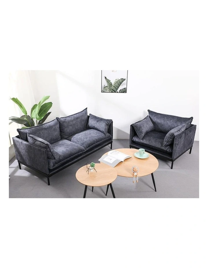 Sinclair 2 Seater Sofa In Charcoal