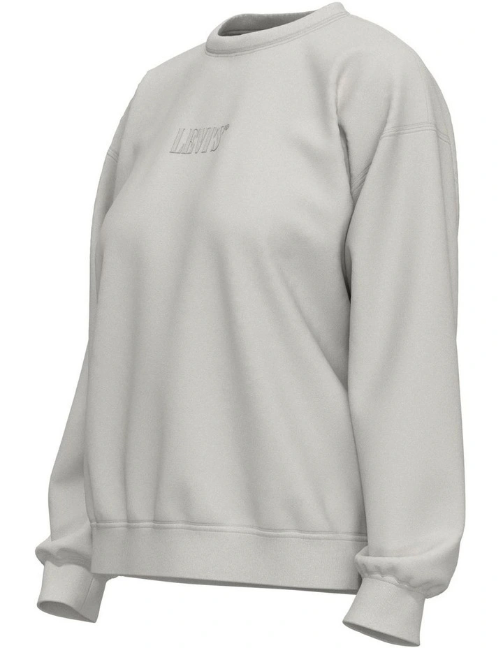Graphic Salinas Crewneck Sweatshirt in Cloud Dancer