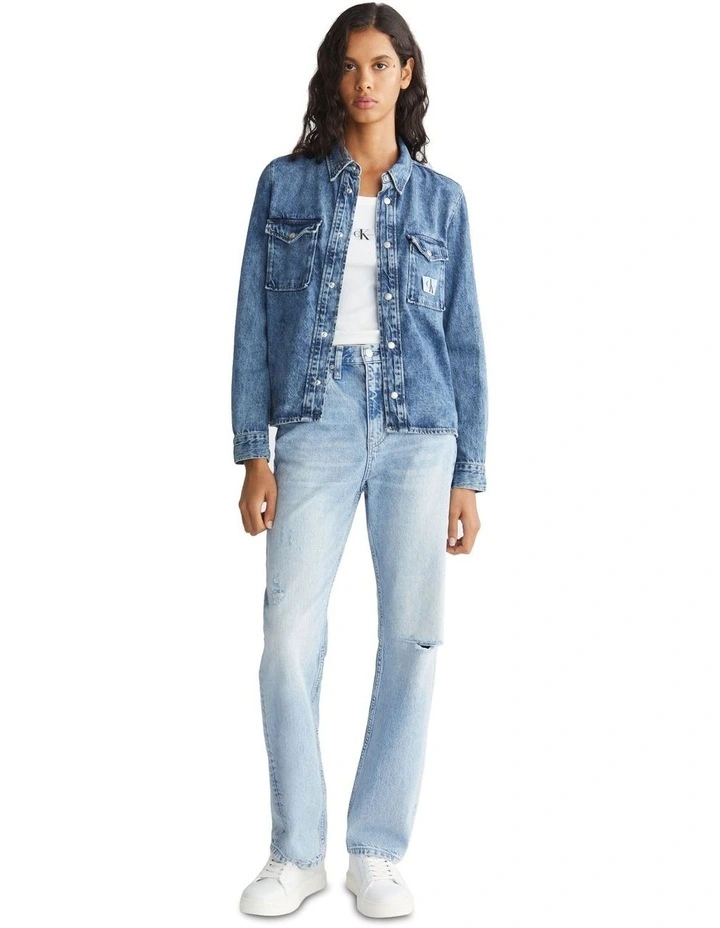 Slim Shirt in Denim Medium
