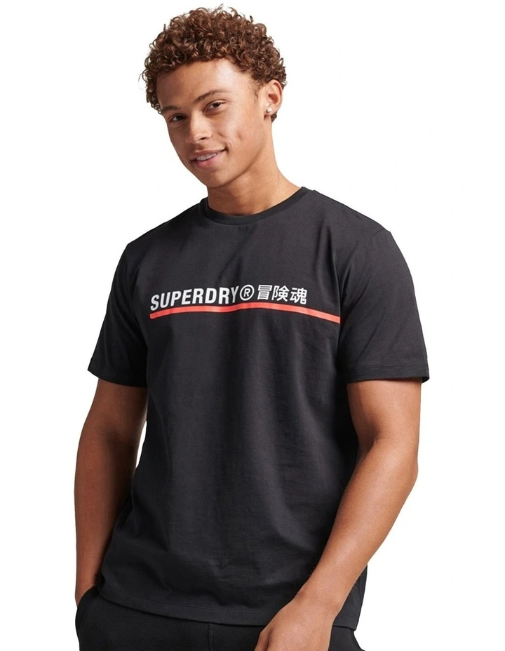 Code Tech Graphic T-Shirt in Black