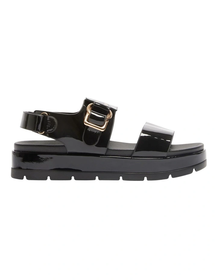 Felix Sandals in Black Patent