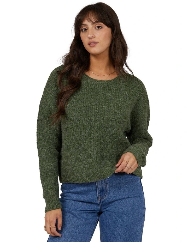 Jordana Knit Jumper in Khaki