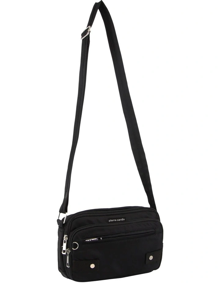 Anti-Theft Cross Body Bag in Black