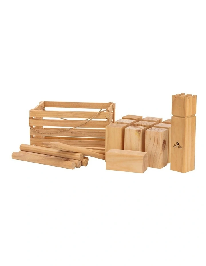 Outdoor Wooden Kubb Lawn Game Set