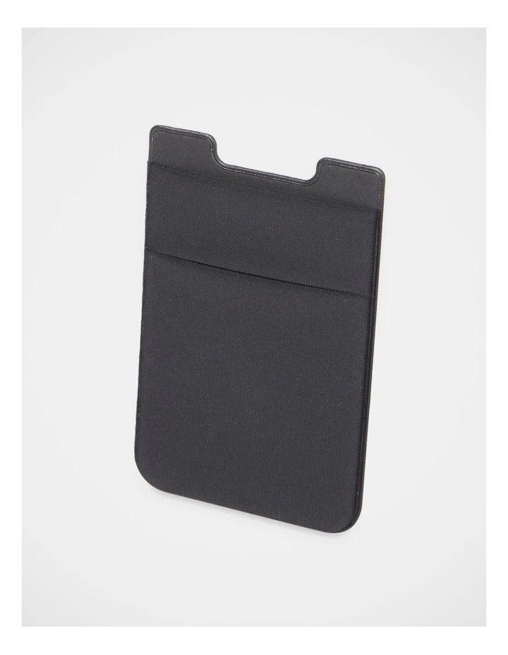 Stick On Credit Card Holder in Black