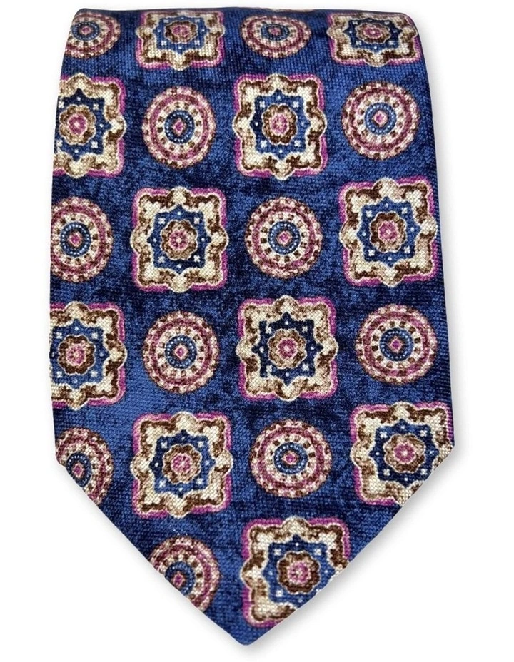 Termini Pattern Tie in Blue