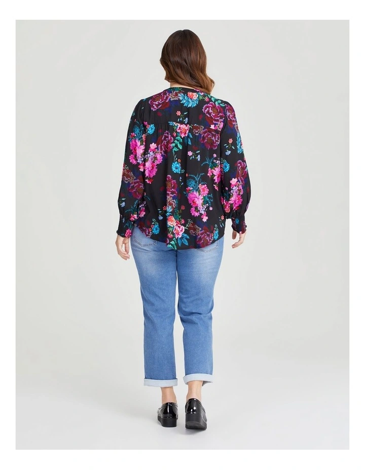 Natural Floral Bouquet Shirt in Print