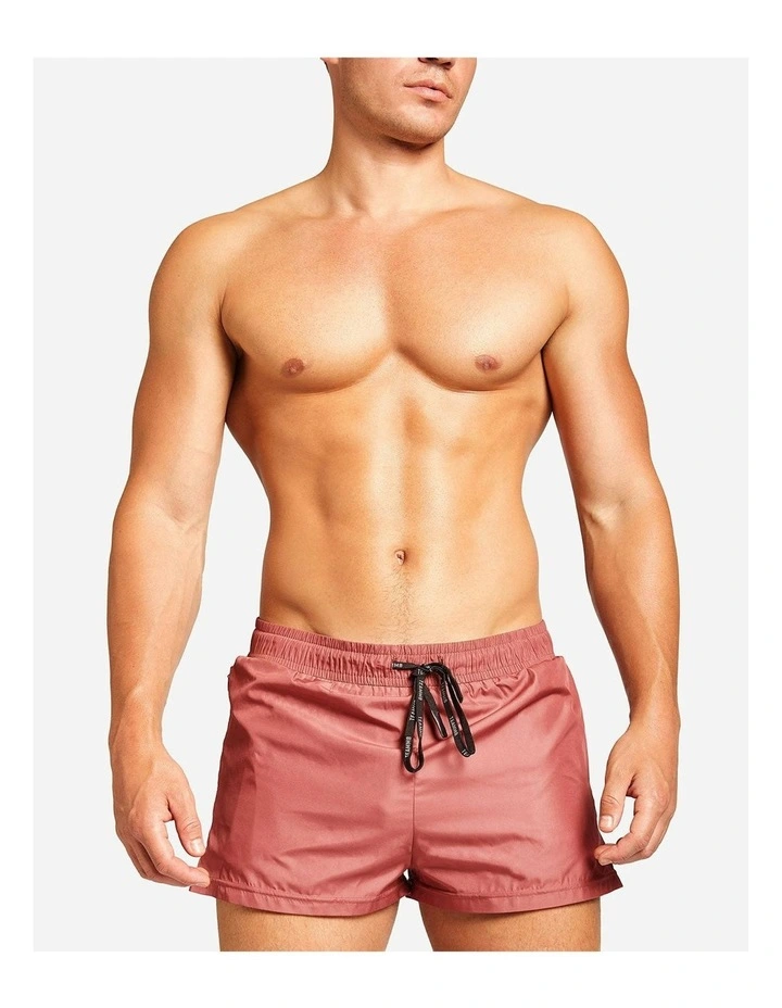 Bass Swim Short in Burgundy