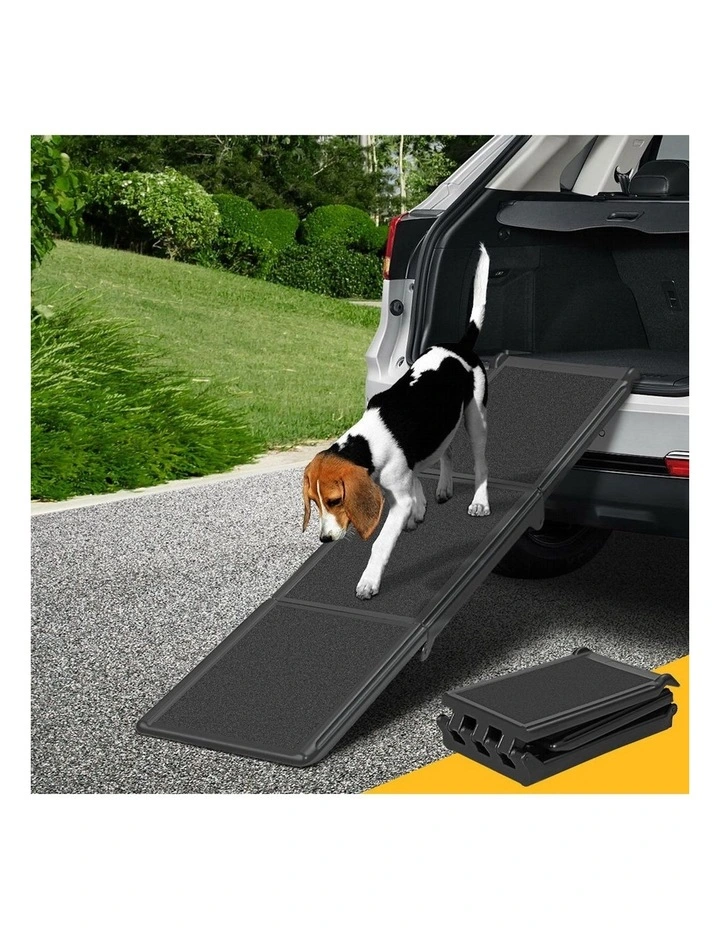 Adjustable Portable Dog Pet Ramp in Black
