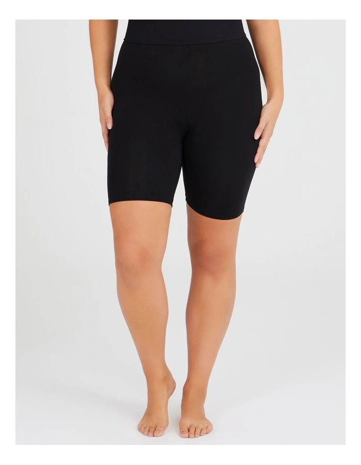 Bamboo Anti Chafe Crop Short Black