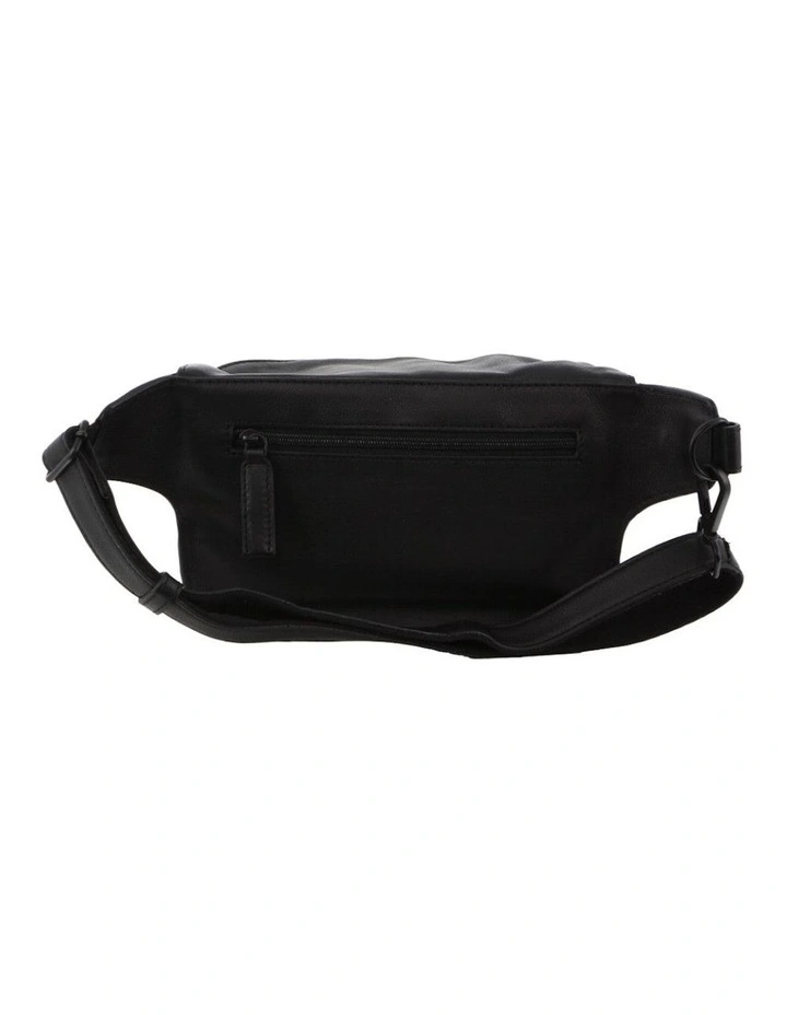 Leather 3-Way Sling Bag in Black