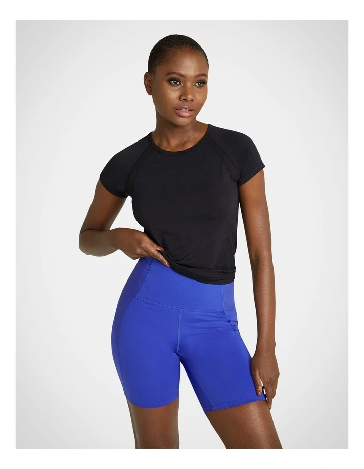 Active Seamless Tee in Black