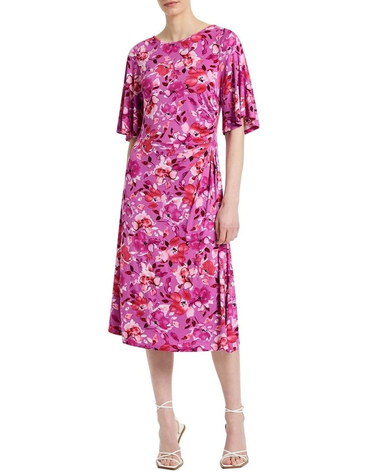 Joan Jersey Dress in Dusk Multi