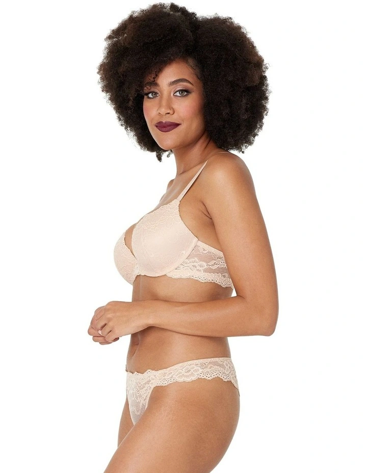 My Fit Lace Thong in Frappe