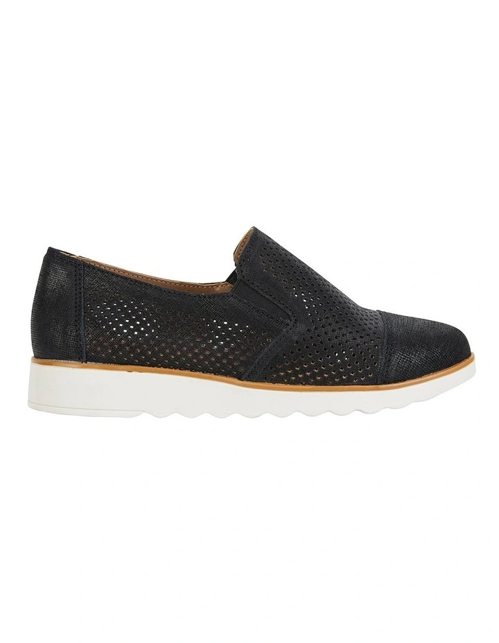Davis Black Combo Flat Shoes