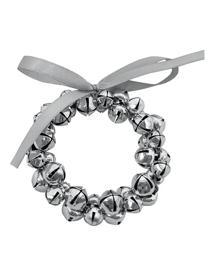 Napkin Rings Bell 4 Pack in Silver