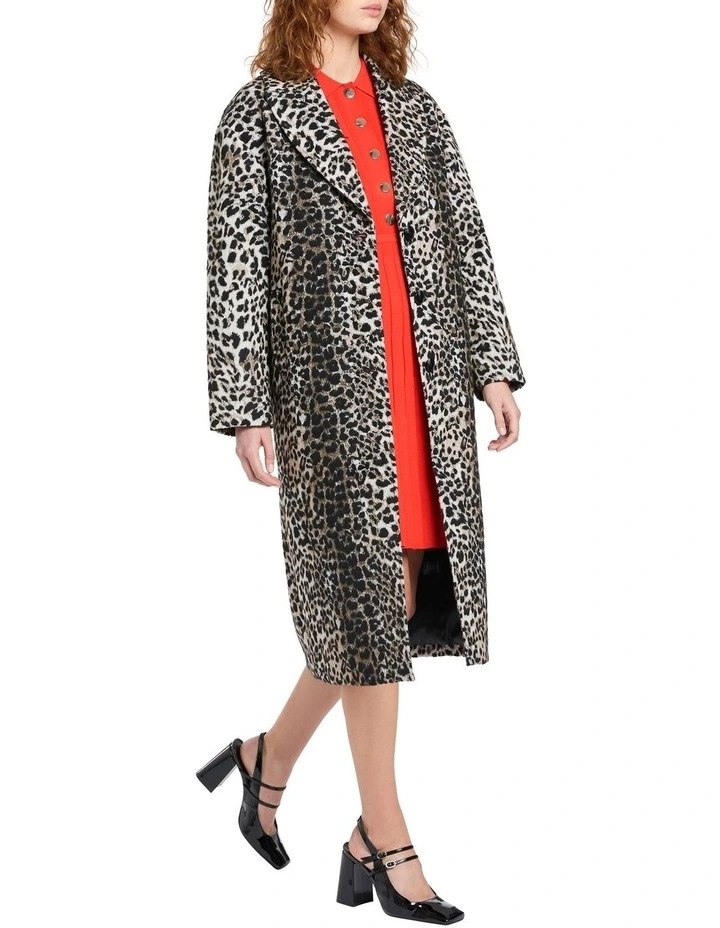 Feeling Fierce Coat in Animal Multi