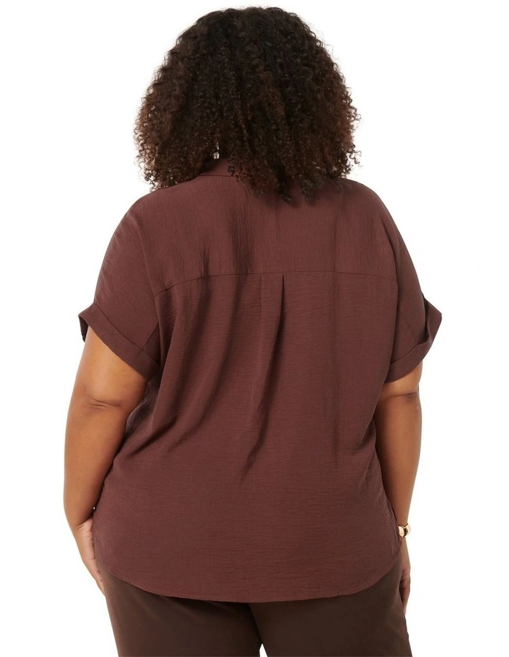 Sawyer Oversized Shirt in Brown