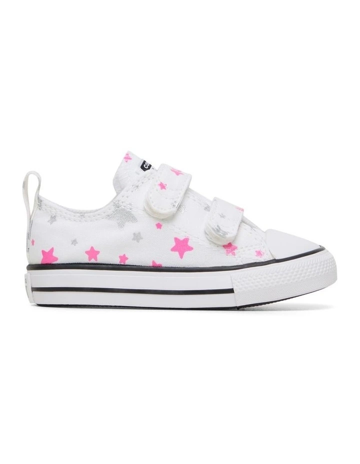 Chuck Taylor All Star 2V Sparkle Infant Sneakers in White