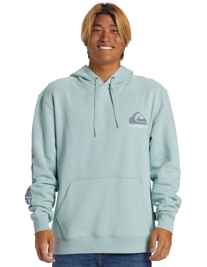 Omni Logo Pullover Hoodie in Cloud Blue