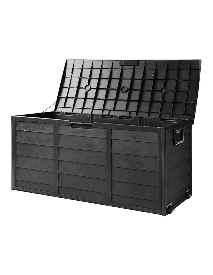 Outdoor Lockable Storage Box 290L in Black