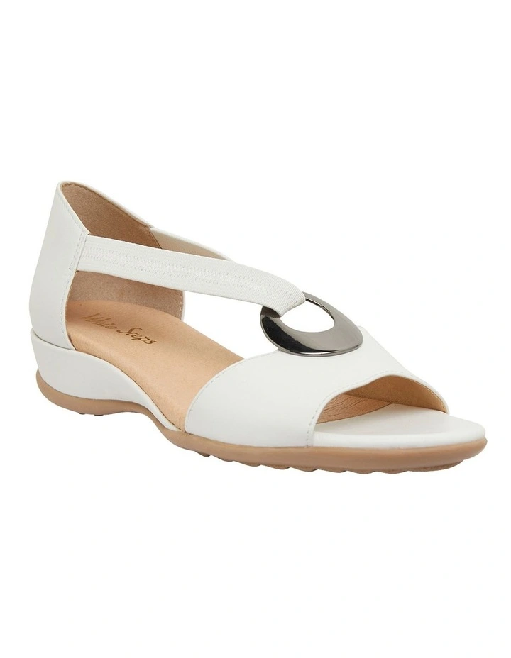 Caroline White Glove Sandals