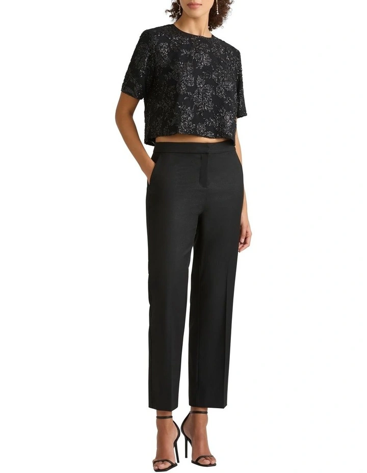 Cartia Pant in Black Sparkle